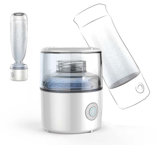 HYDROGEN WATER BOTTLE WITH BREATHING FUNCTION 3.2 ppm in 450 mL - LIFETECH PERU