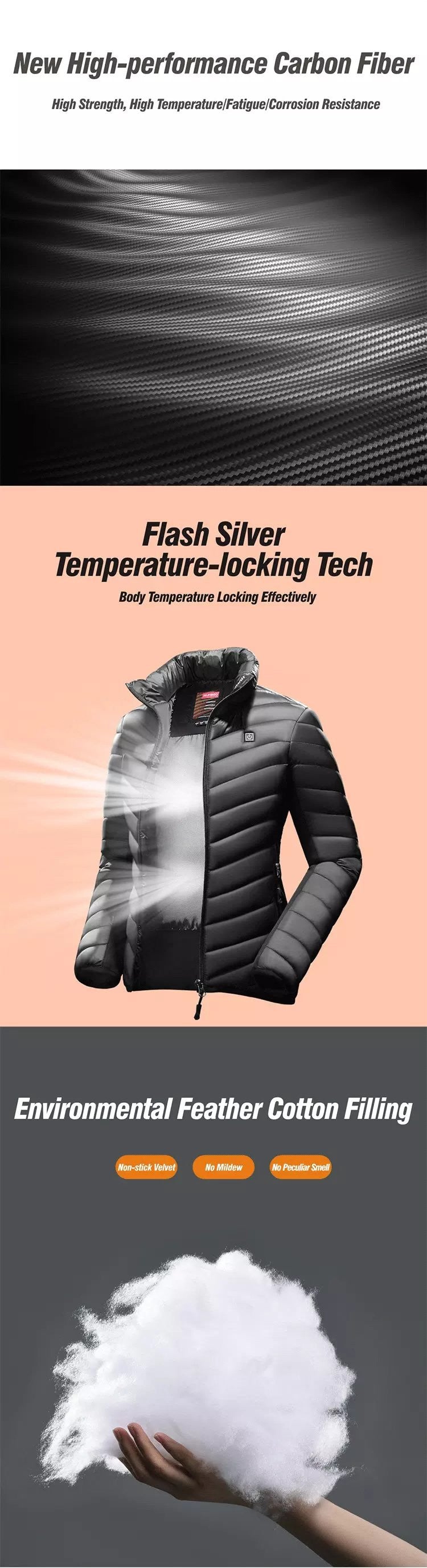 HUMBGO HEATED JACKET WITH CARBON FIBER - LIFETECH PERU