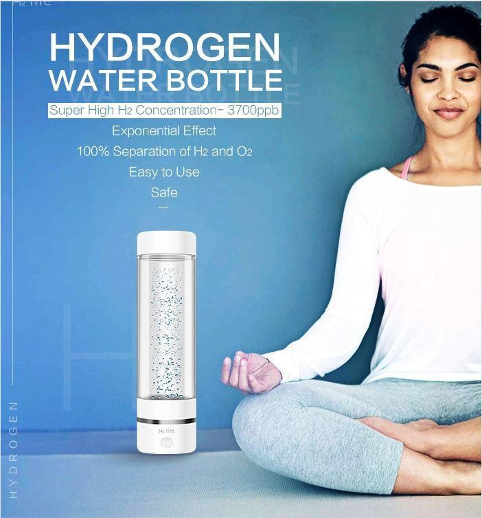 H2LIFE HYDROGEN WATER BOTTLE - BREATH AND DRINK - HL-A1 - LIFETECH PERU