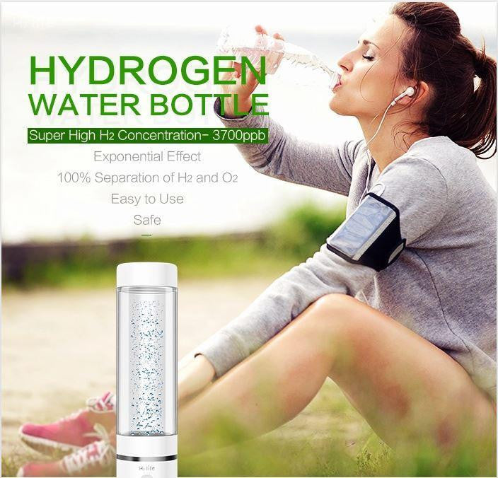 H2LIFE HYDROGEN WATER BOTTLE - BREATH AND DRINK - HL-A1 - LIFETECH PERU