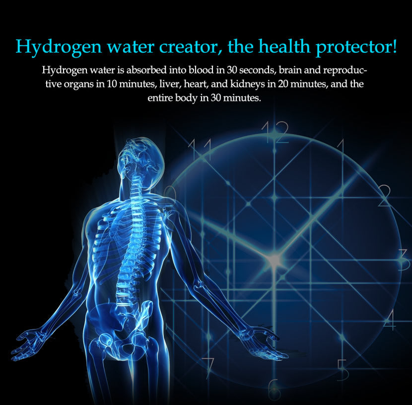 HYDROGEN WATER BOTTLE WITH BREATHING FUNCTION 3.2 ppm in 450 mL - LIFETECH PERU